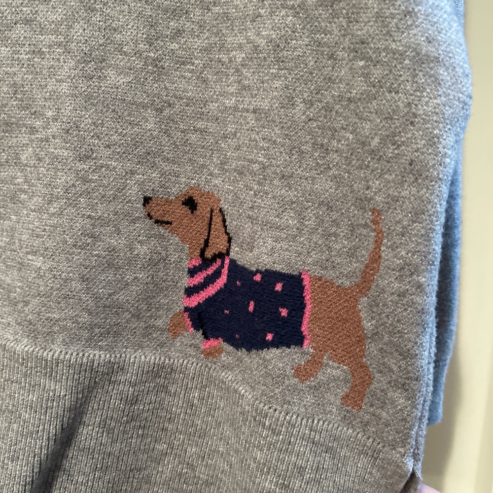 Gray Sweater with Dachshund Design - Picture 7 of 7